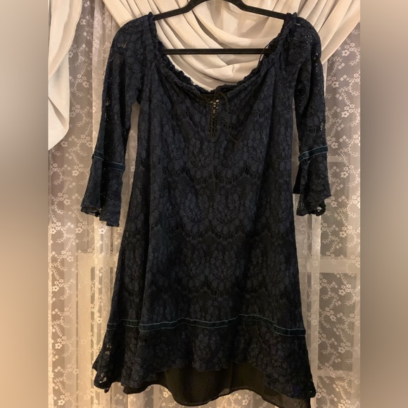 Blue Lace Foxiedox dress - Picture 2 of 5